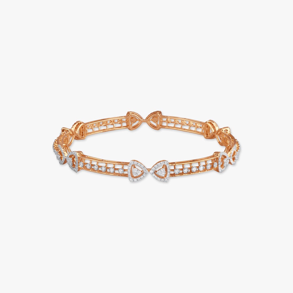

Sparkling Symmetry Diamond Bangle