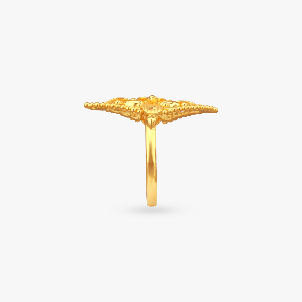Regal Marquise Gold Ring,,hi-res image number null
