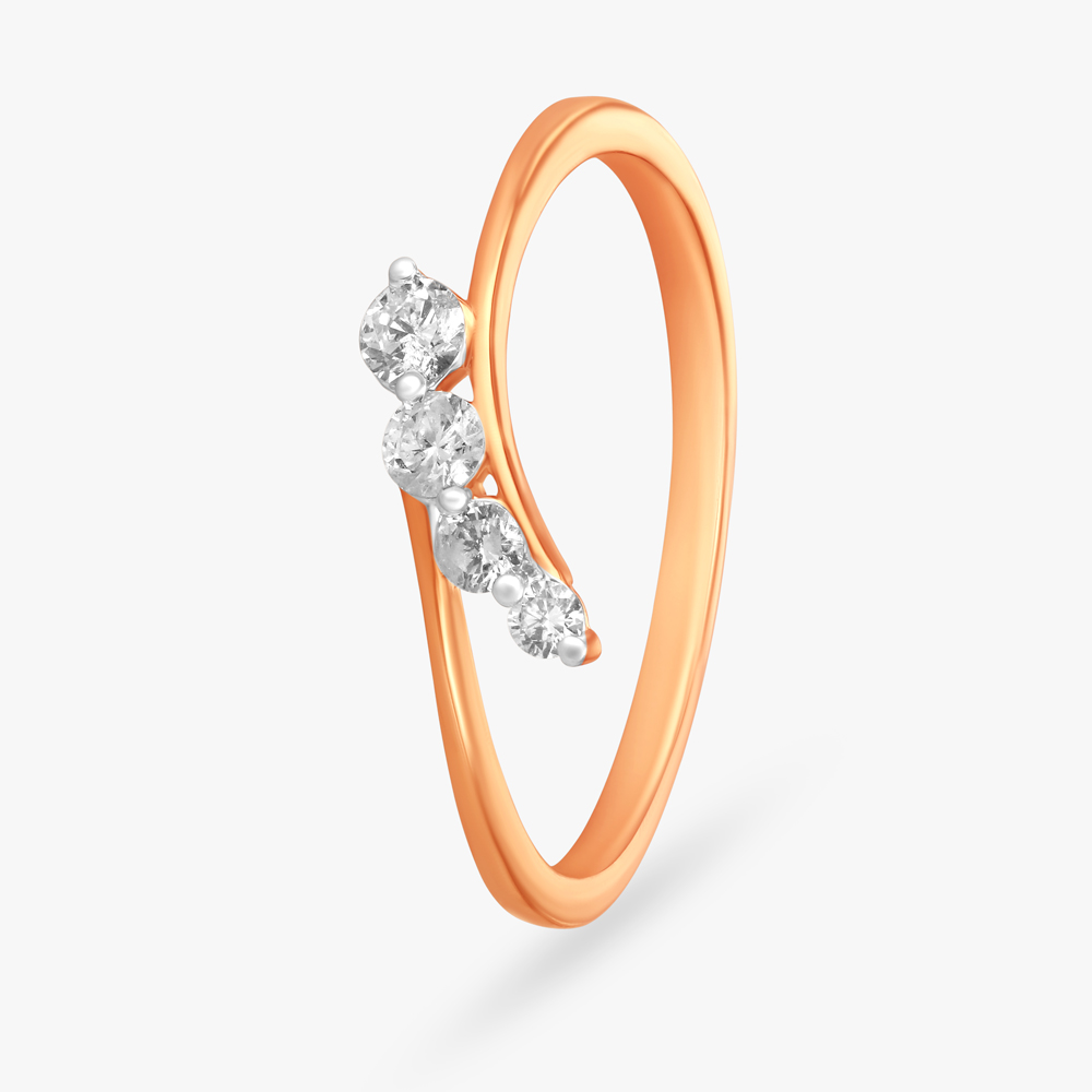 TANISHQ 502998FDTLAA022JA000051 Chic Diamond Ring in White and Rose Gold in  Hyderabad at best price by SR Gold Buyers - Justdial