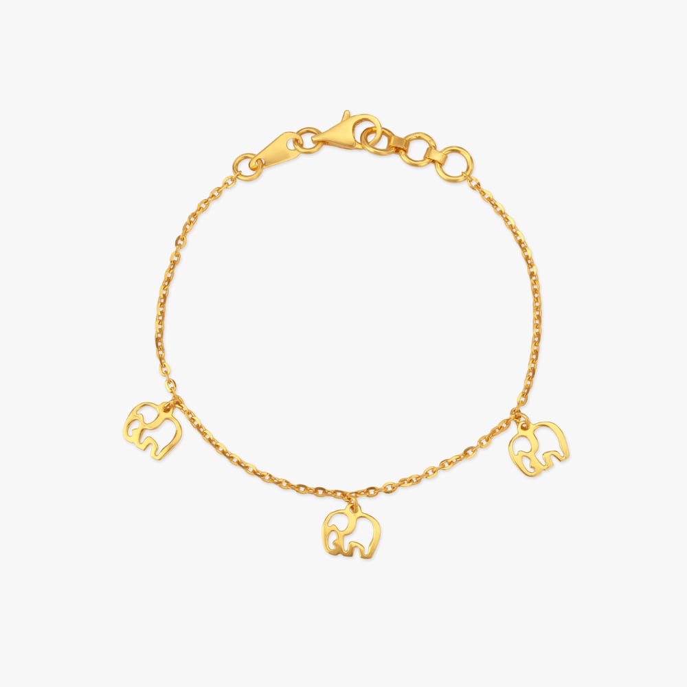 Tiny Tusker Gold Bracelet for Kids,,hi-res image number null