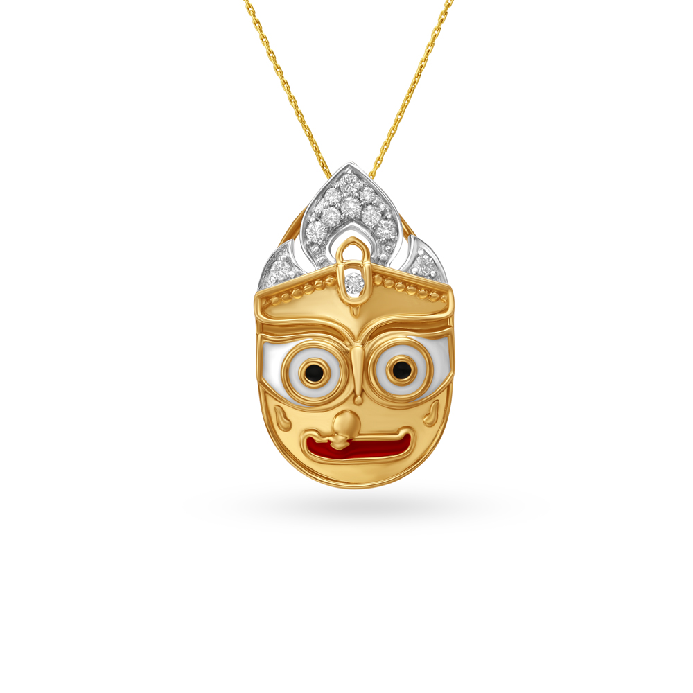 Shimmering Kalasha Jagannath Pendant