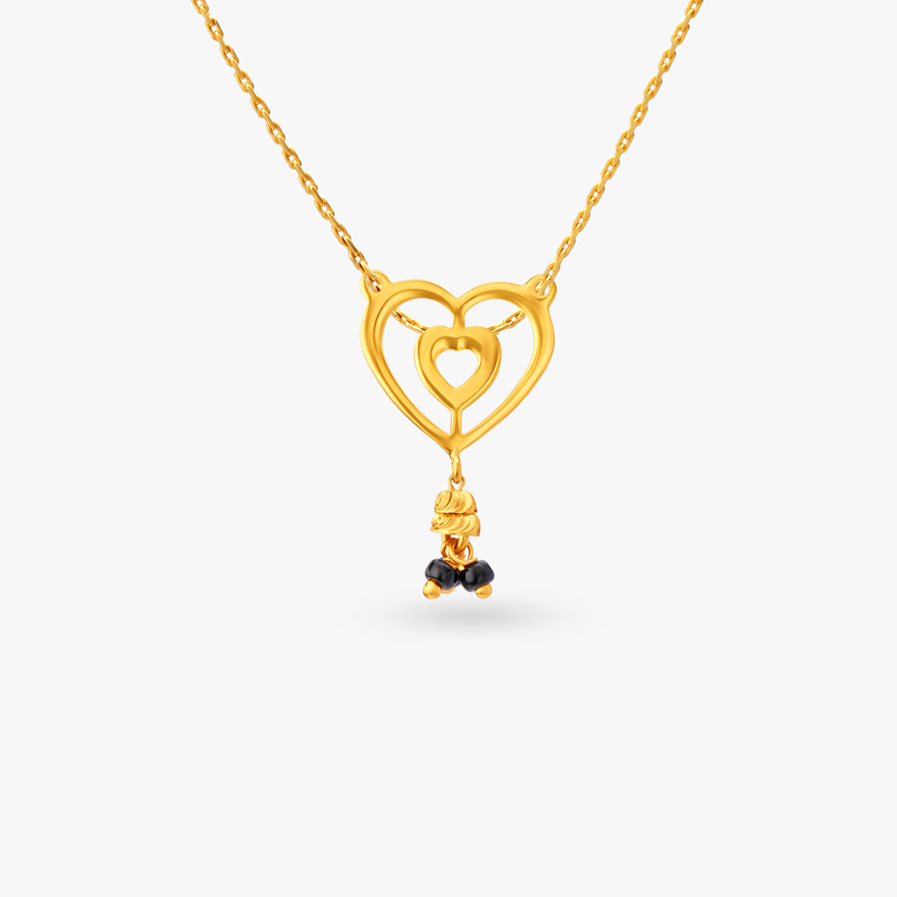 Twin-heart Gold Pendant,,hi-res image number null