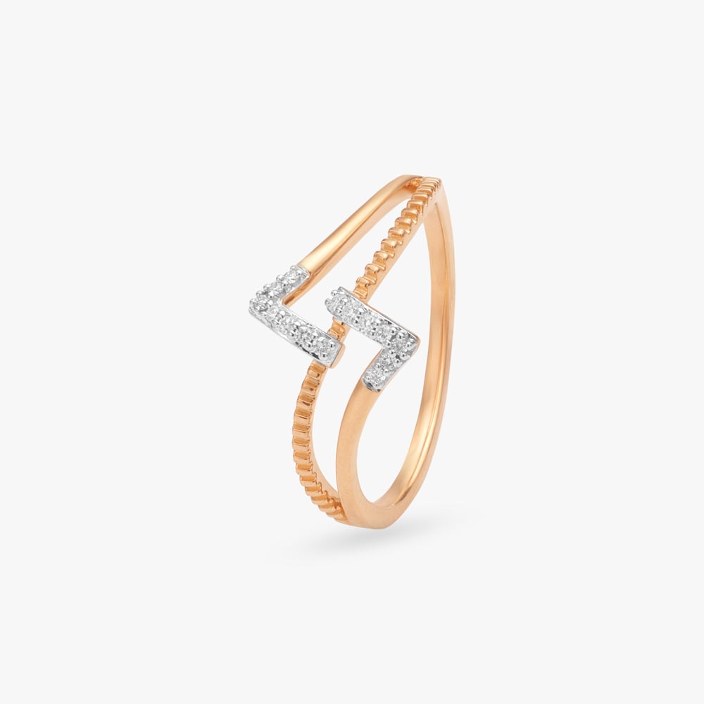 

Angular Pulse Diamond Ring