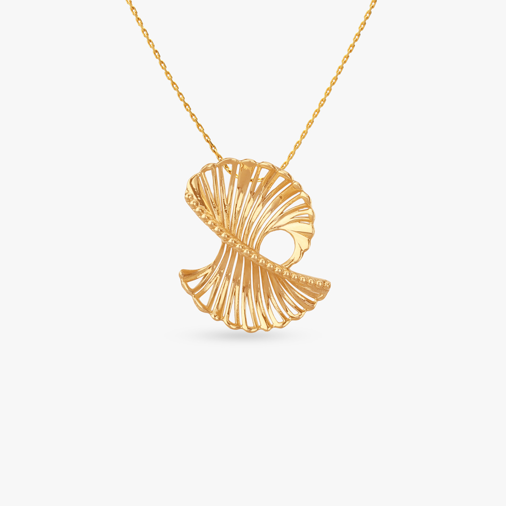 

Twist Bloom Gold Pendant and Earrings Set
