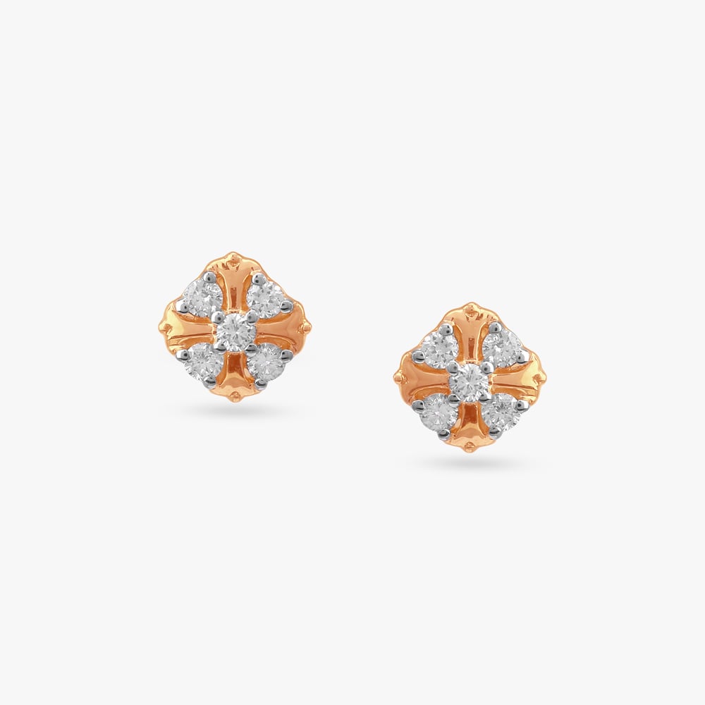 

Vintage Gleam Diamond Stud Earrings