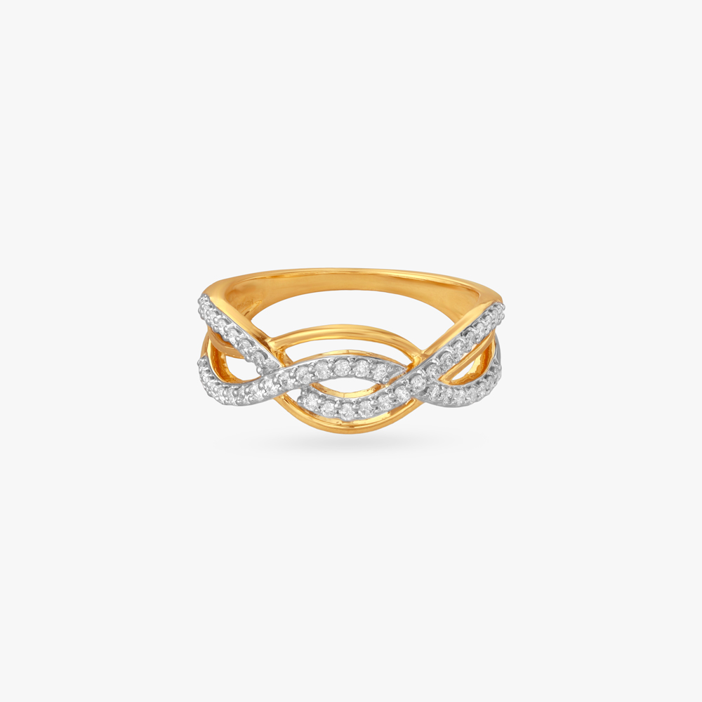 Crisscross Radiance Diamond Finger Ring,,hi-res image number null