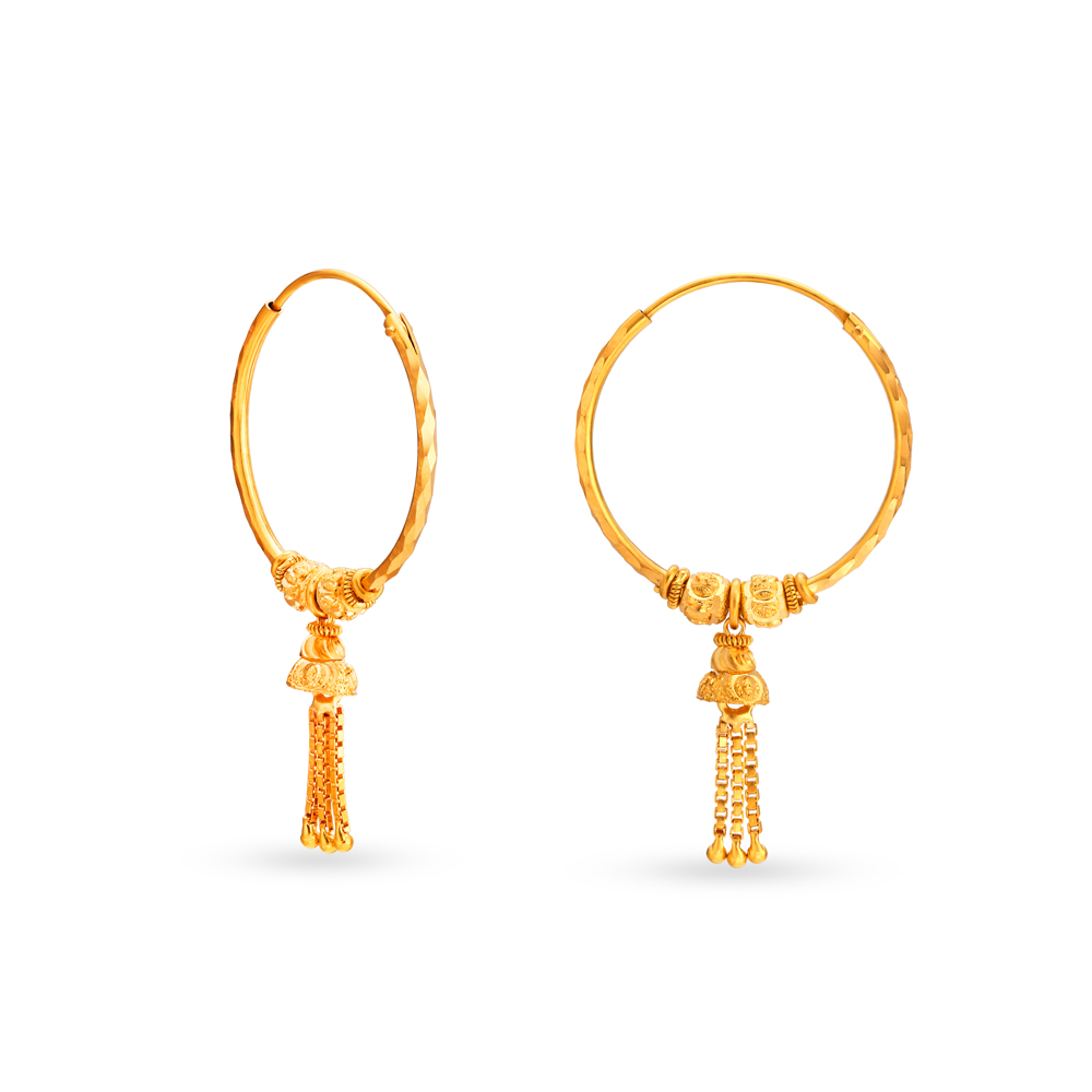 Timeless Bali Gold Hoop Earrings,,hi-res image number null