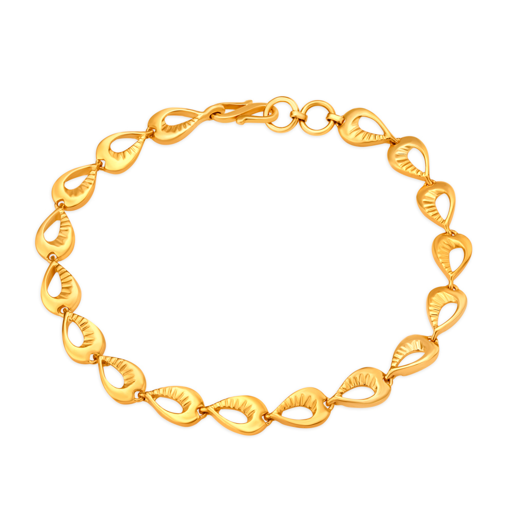 Magnum Bezel Bracelet in Yellow Gold – Maison De Mode