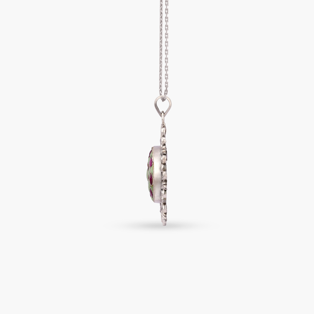 Enchanted Lotus Silver Pendant,,hi-res image number null