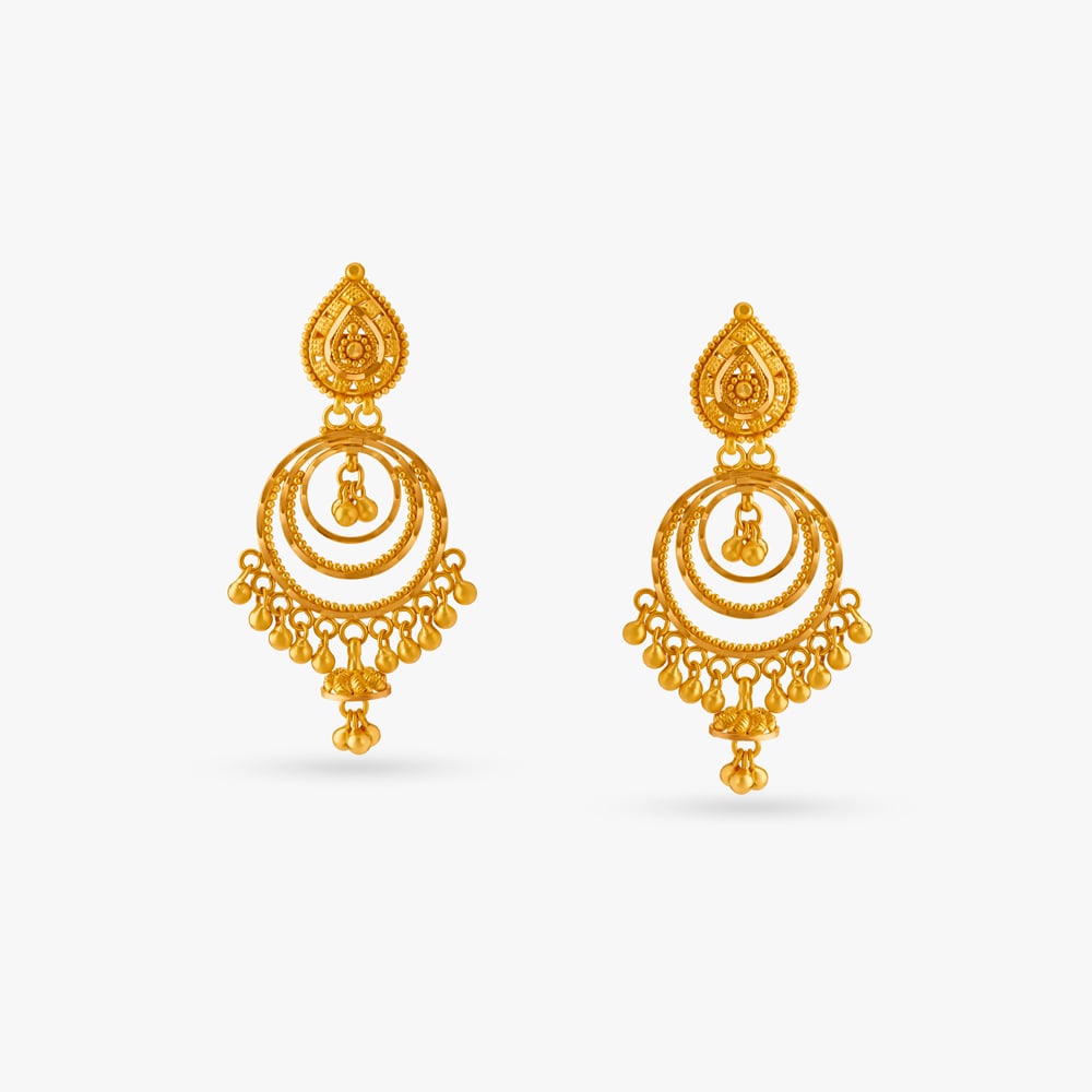 Intricate Glamour Drop Earrings,,hi-res image number null