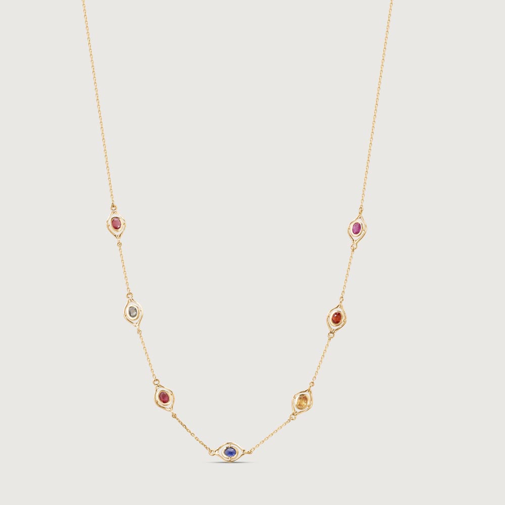 Lustrous Hue Sapphire Chain,,hi-res image number null