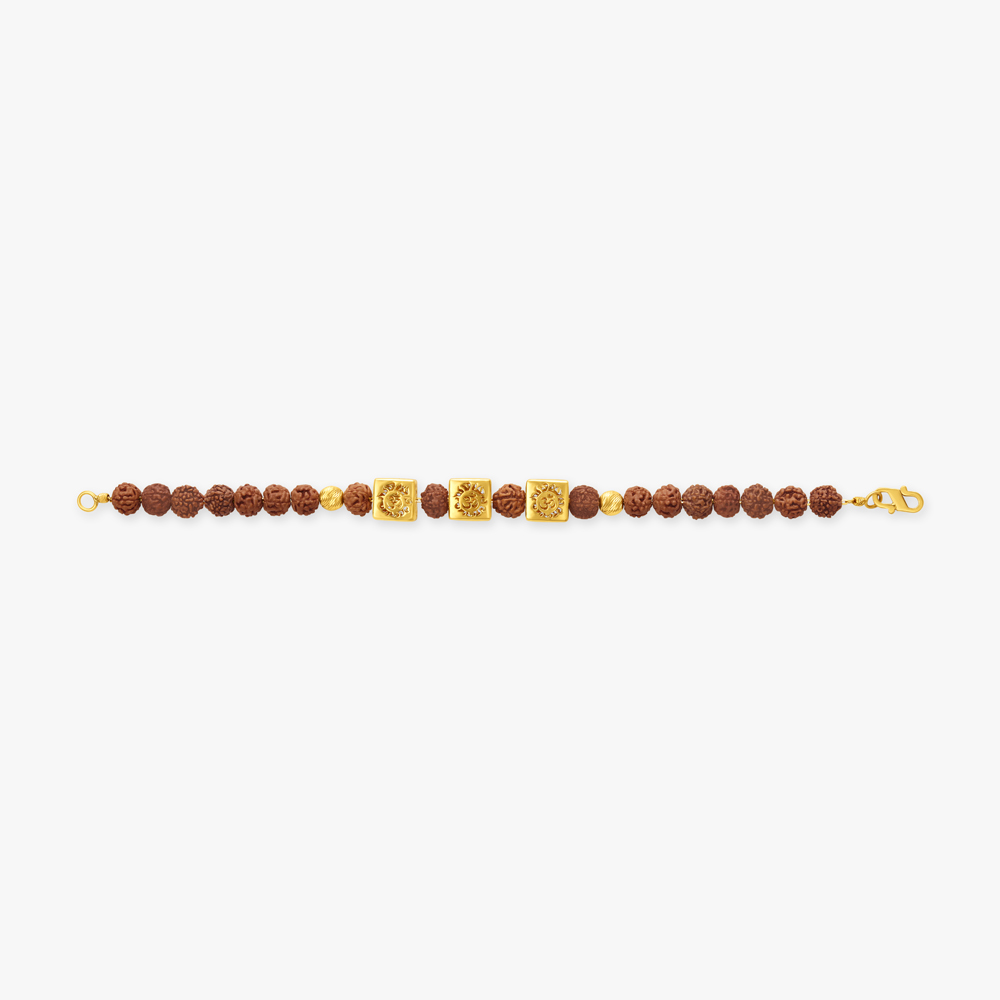 Elegant Om Rudraksha Bracelet,,hi-res image number null