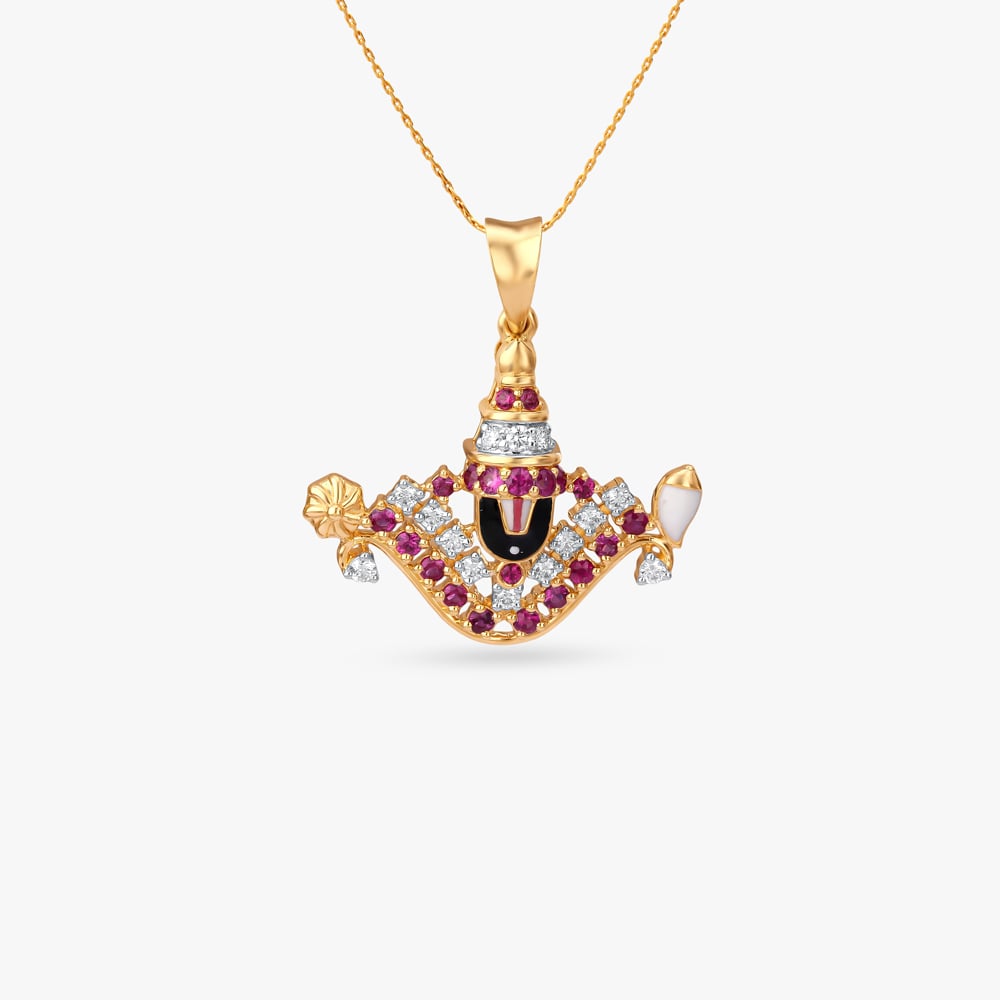 Sacred Balaji Diamond Pendant,,hi-res image number null