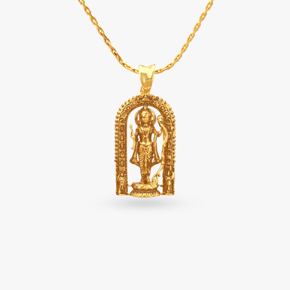 Temple Arch Gold Pendant,,hi-res image number null