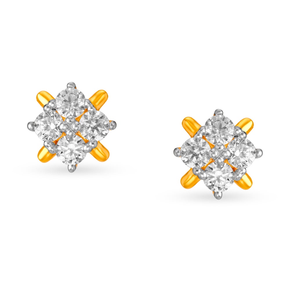 

Tiny Square Stud Earrings for Kids