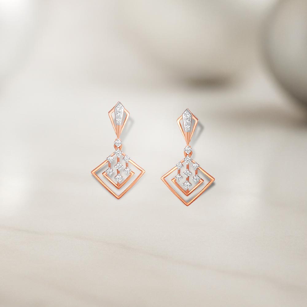 Chic Cascade Diamond Drop Earrings,,hi-res image number null
