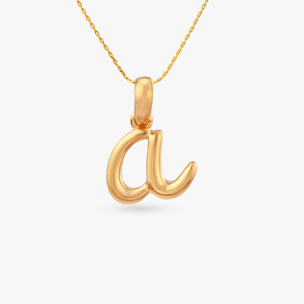 

Signature A Gold Pendant