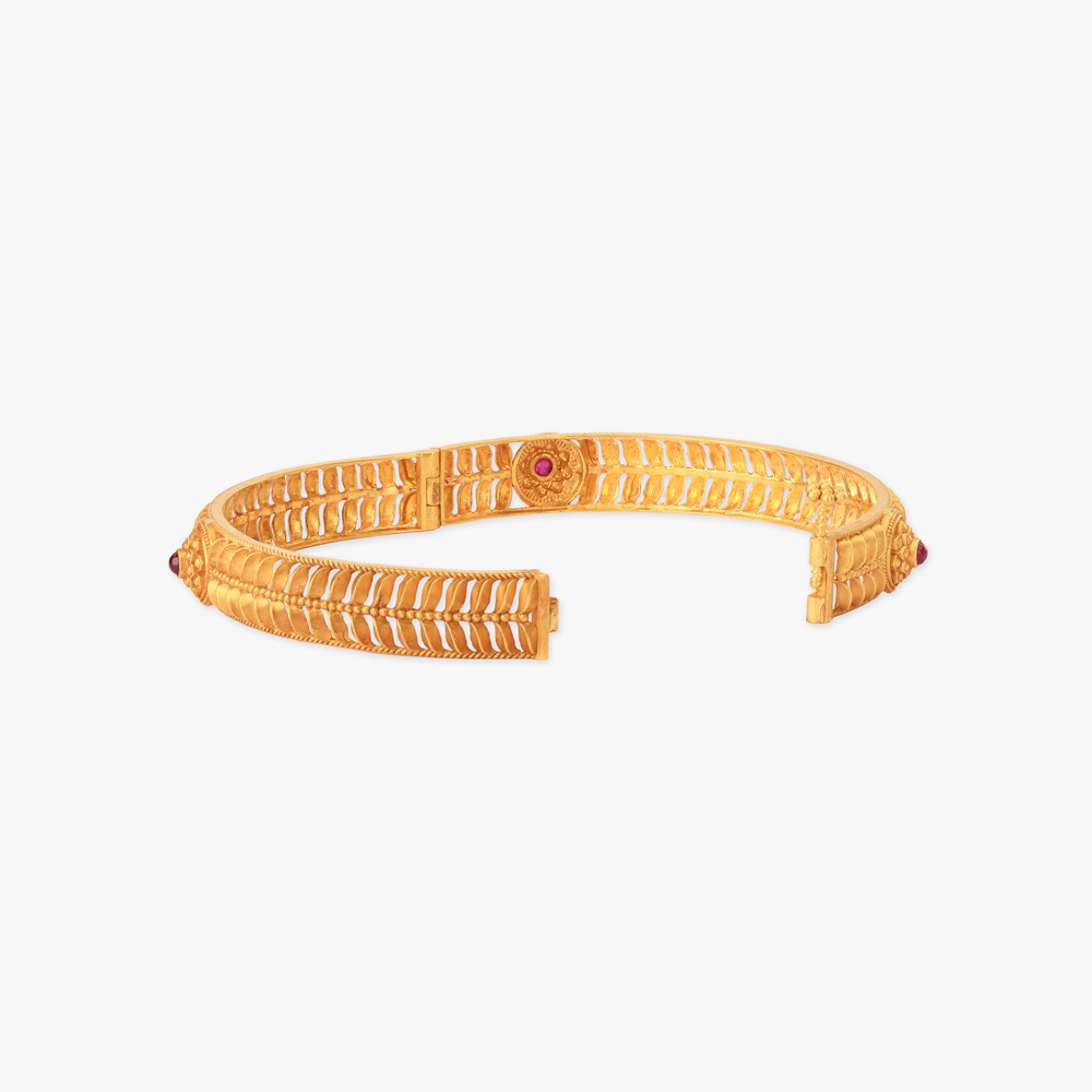 Heritage Bloom Gold Bangles,,hi-res image number null
