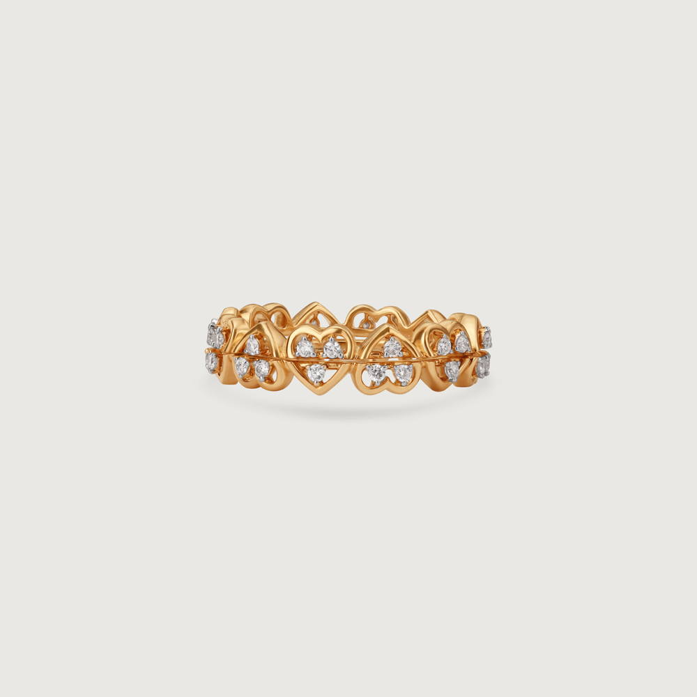 Love Luck Diamond & Gold Ring,,hi-res image number null