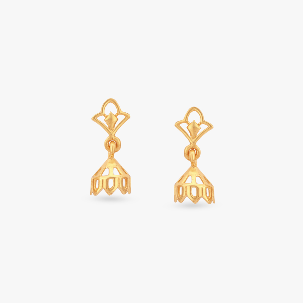 

Lotus Dome Gold Jhumka