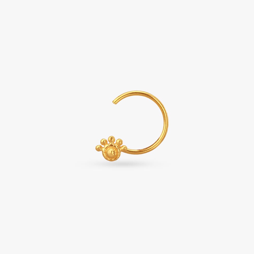 Radiant Beauty Gold Nose Pin,,hi-res image number null