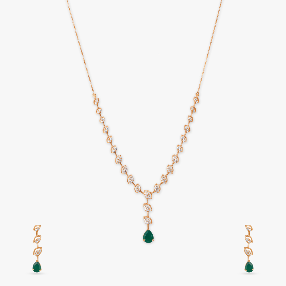 Ivy Cascade Diamond Necklace Set,,hi-res image number null
