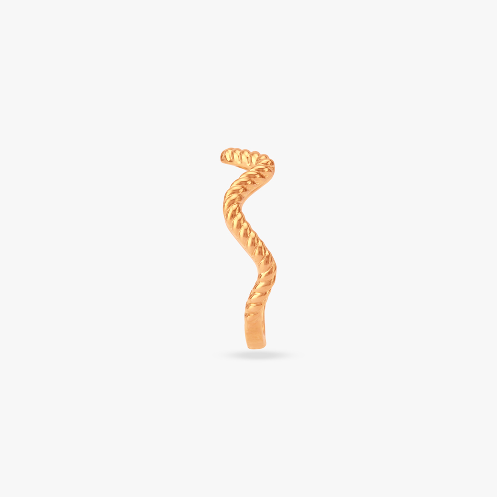 Wave Whirl Gold Ring,,hi-res image number null