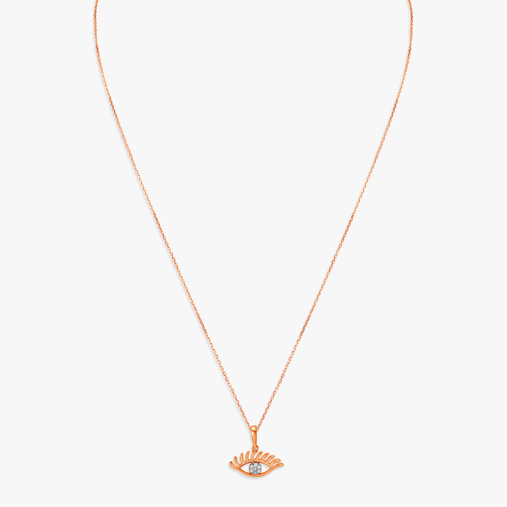 Lovely Eyes Diamond Pendant with Chain,,hi-res image number null