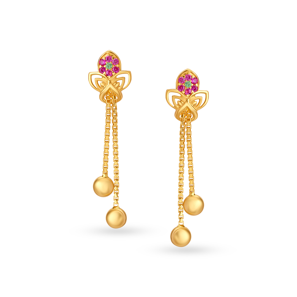 Dainty Butterflies Drop Earrings,,hi-res image number null