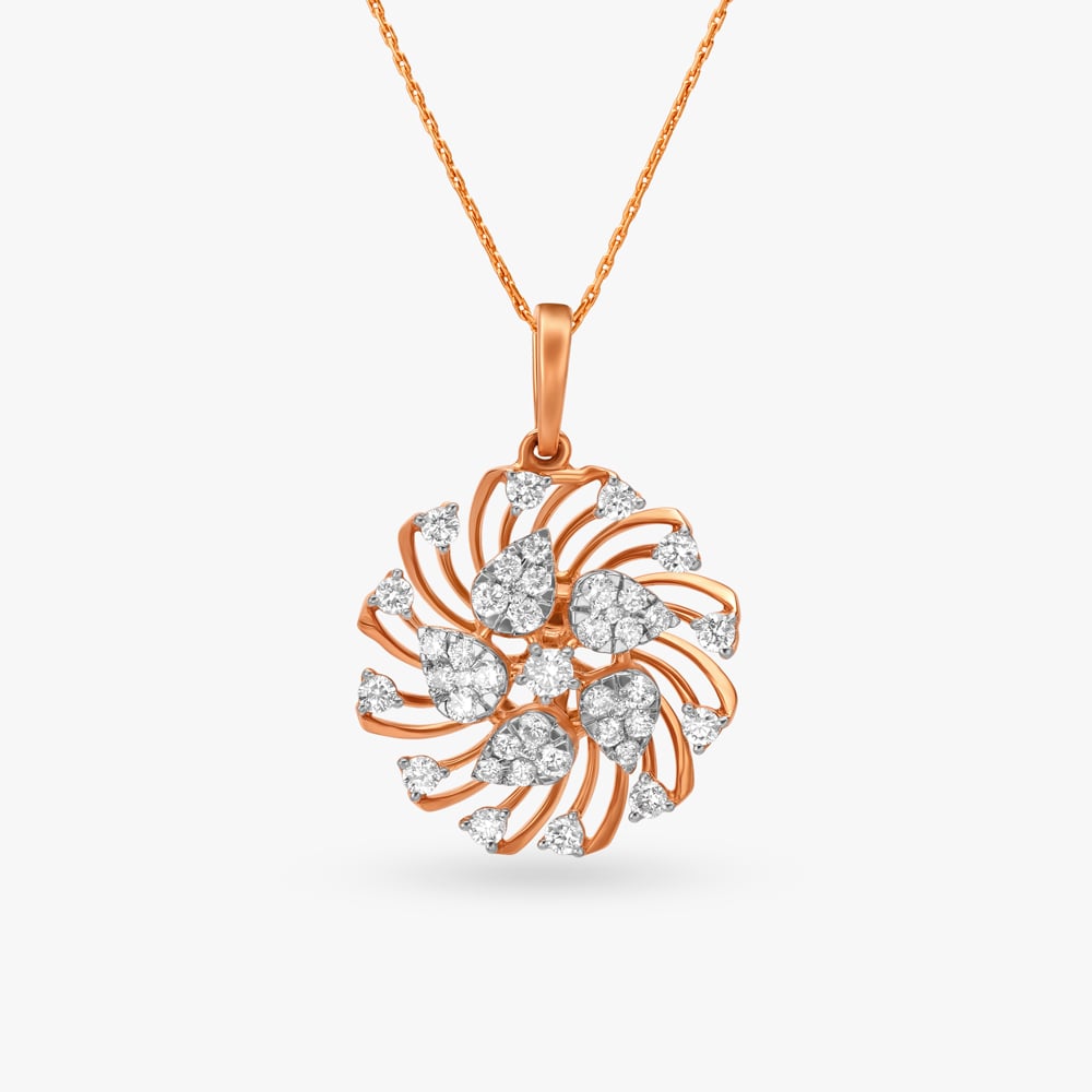 Grace Redefined Floral Diamond Pendant