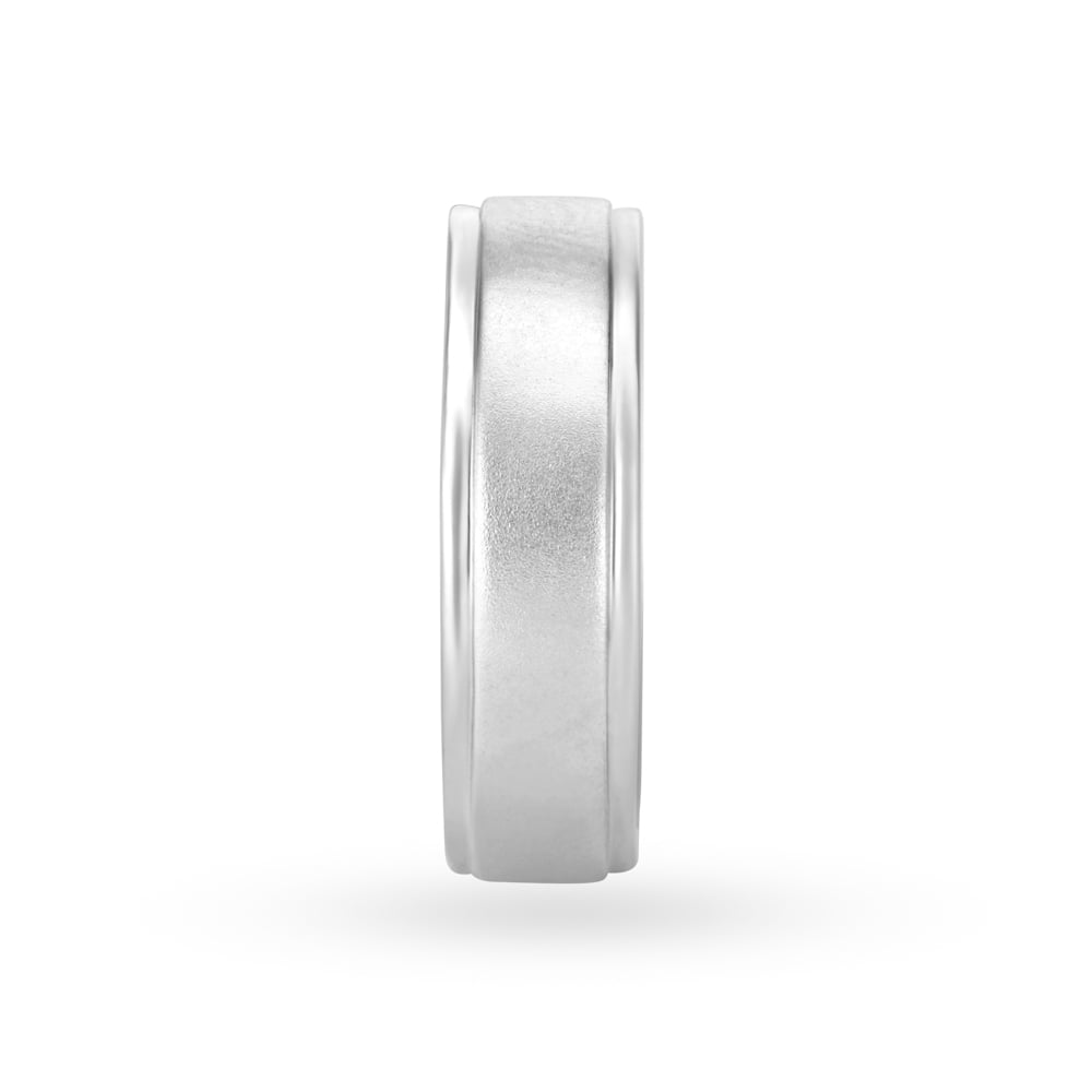 Sleek Minimalistic Platinum Ring for Men,,hi-res image number null