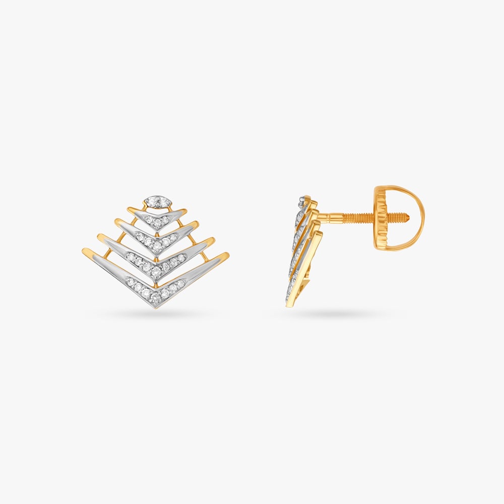 Ascending Art Diamond Stud Earrings,,hi-res image number null