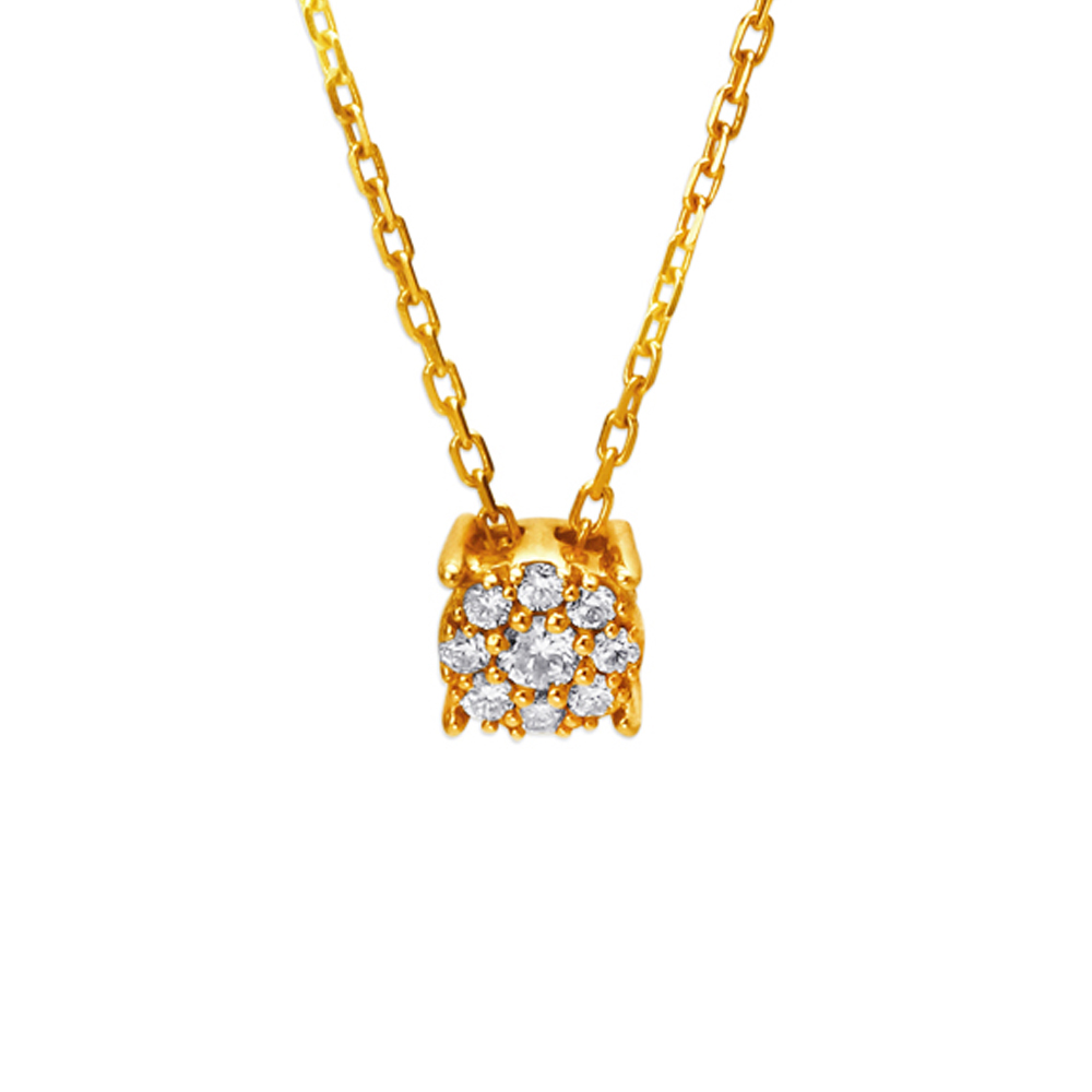 Floral Sparkle Diamond Necklace,,hi-res image number null