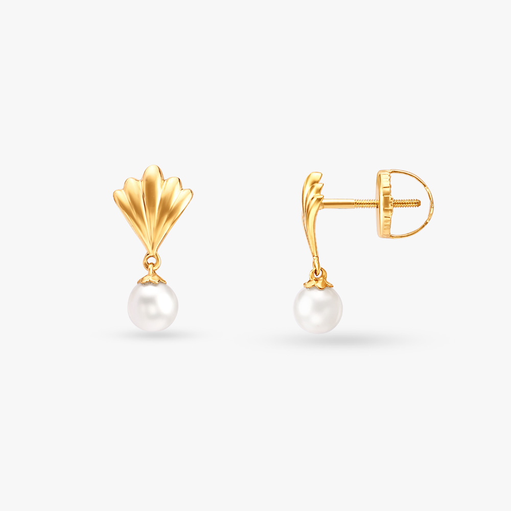Debonair Pearl Drop Earrings,,hi-res image number null