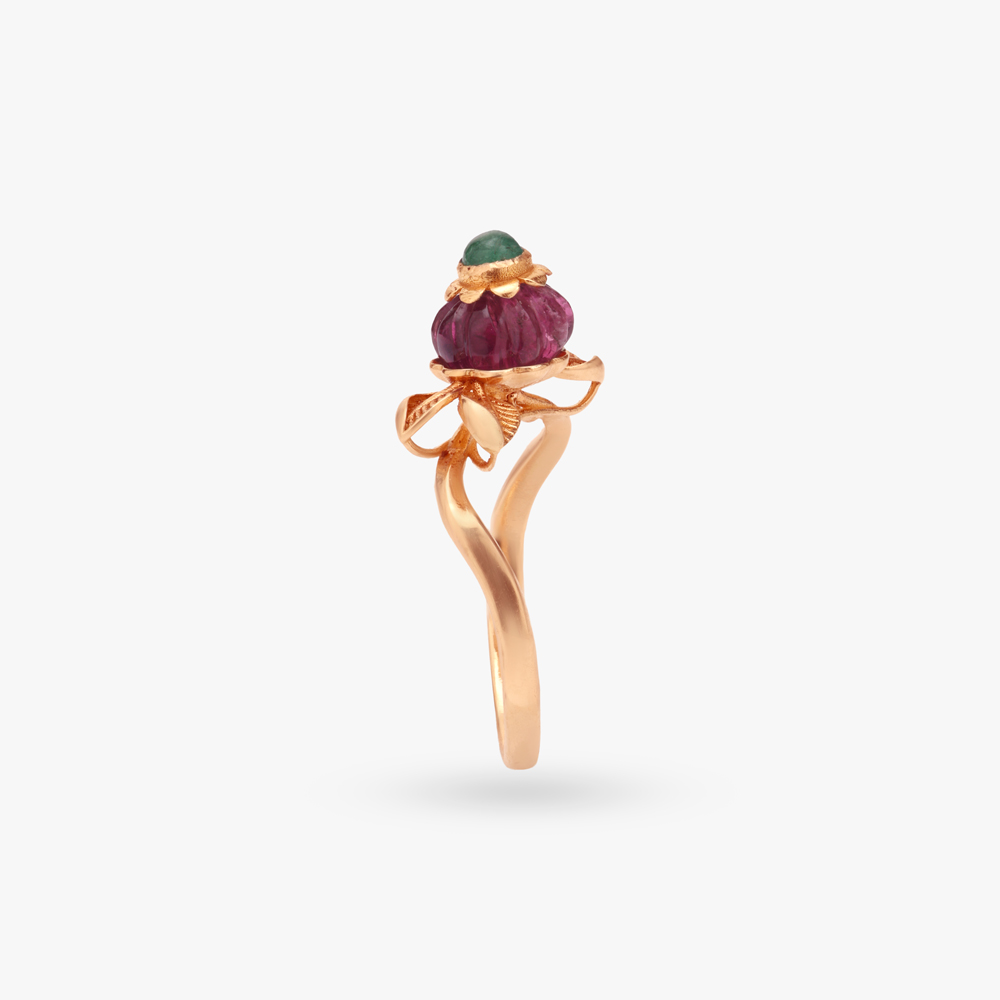 Bloom Bud Gold Ring,,hi-res image number null