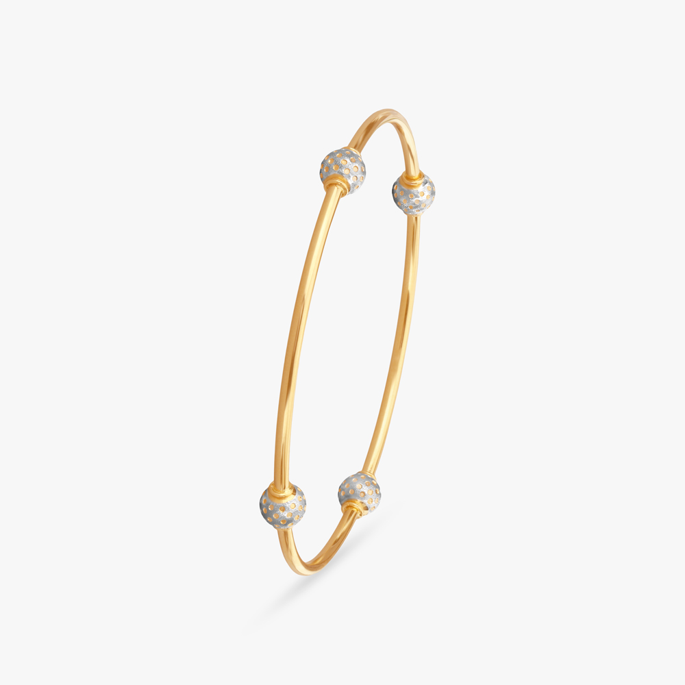 Orbit Knurled Gold Bangle,,hi-res image number null