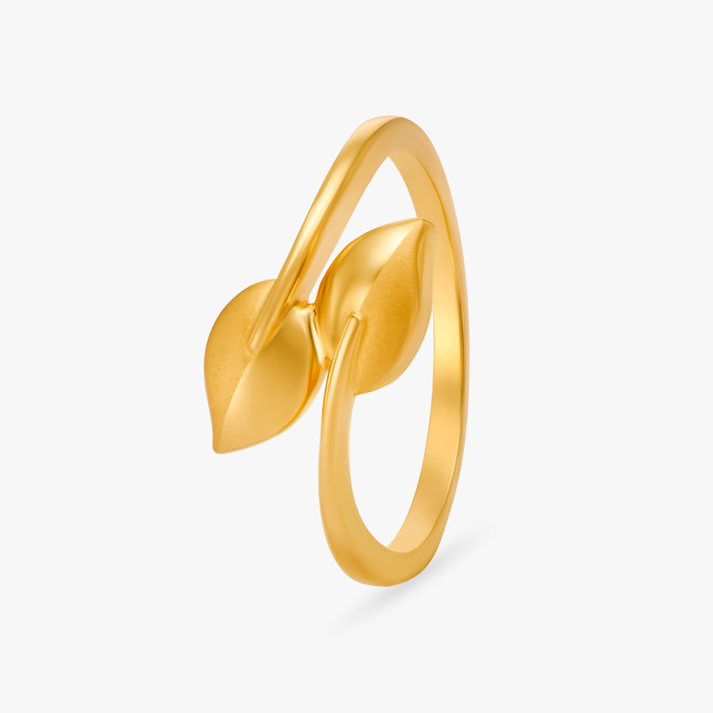 Tanishq 22KT Gold Finger Ring, Size: 18.80 Mm at Rs 8874/piece in Jaipur |  ID: 20985375730