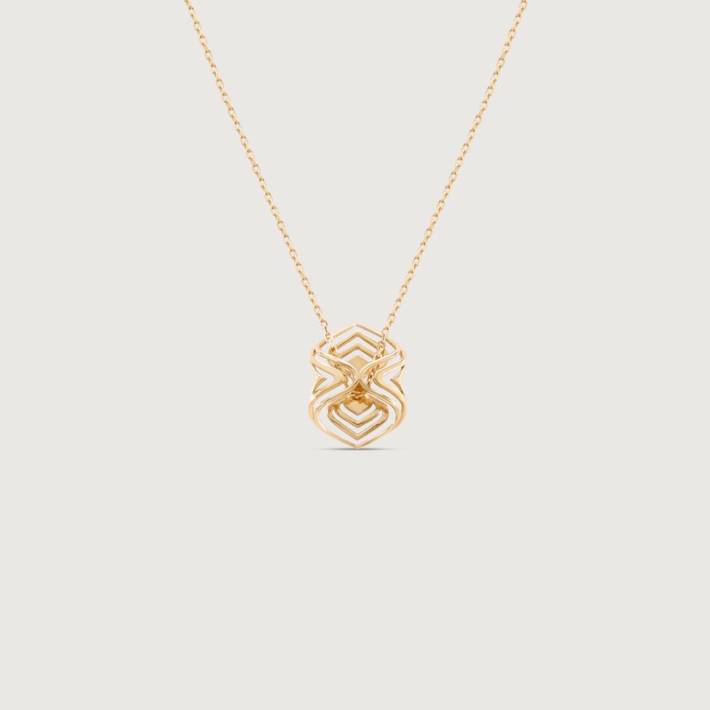 Arcade Elegance Gold Pendant,,hi-res image number null