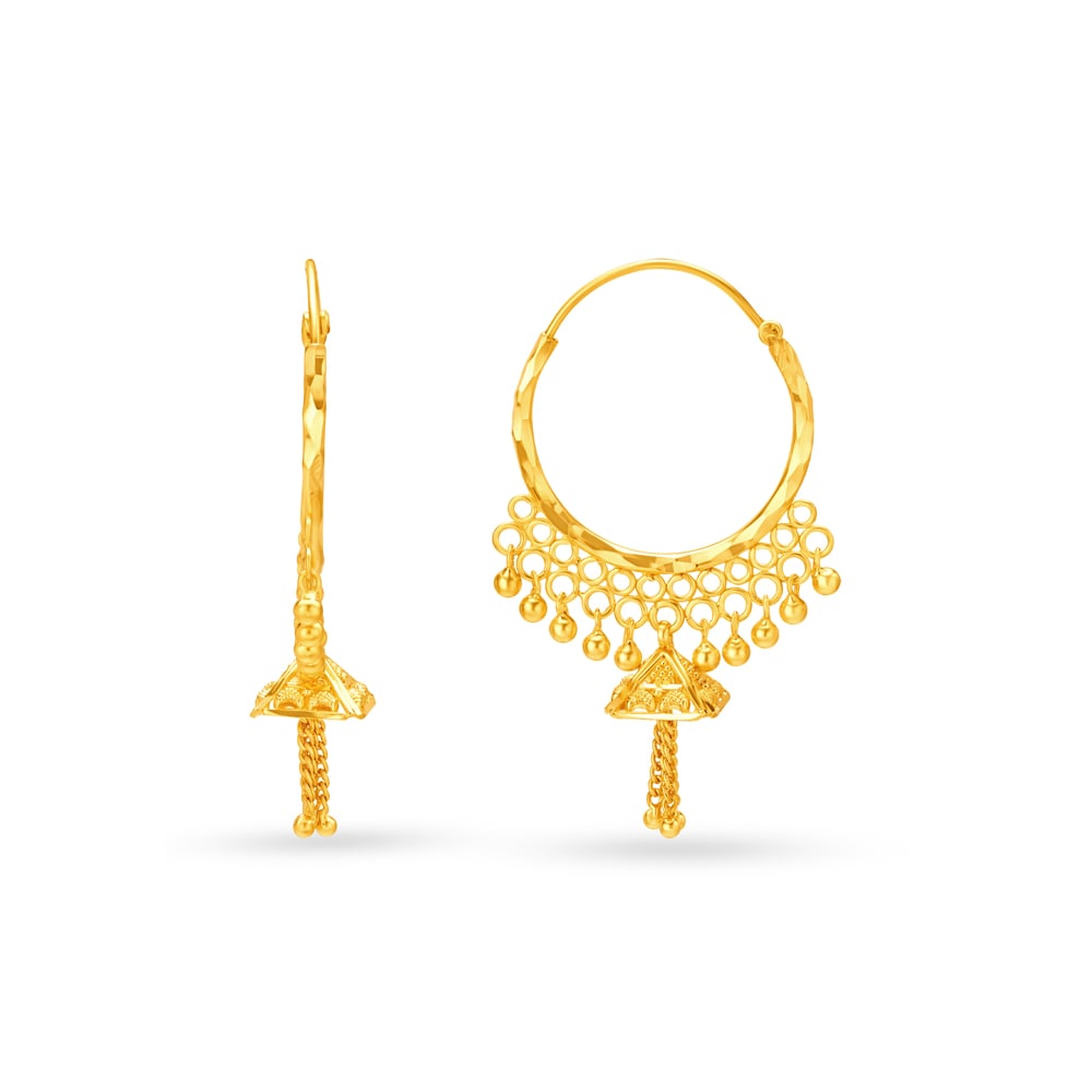 Modern Rajkot Bali Earrings,,hi-res image number null