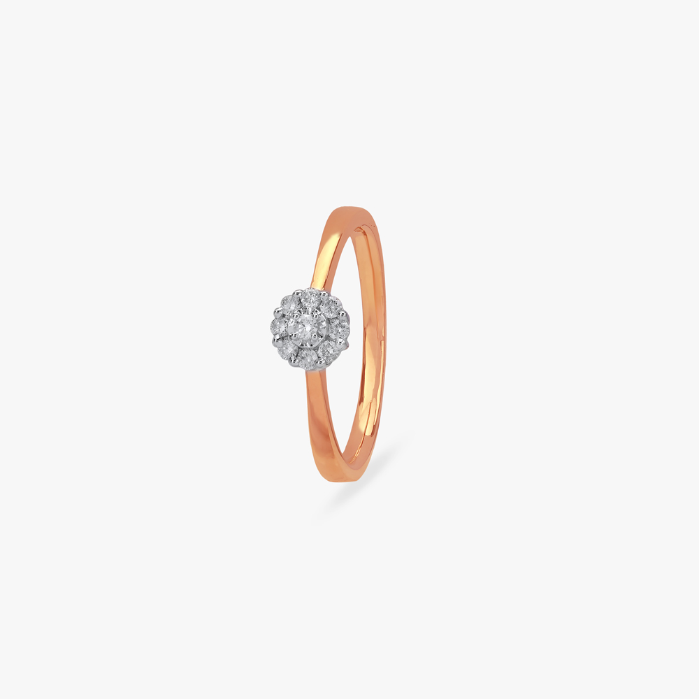 

Curved Blush Diamond Ring