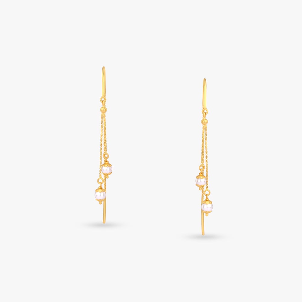 Delicate Swing Gold Hoop Earrings,,hi-res image number null