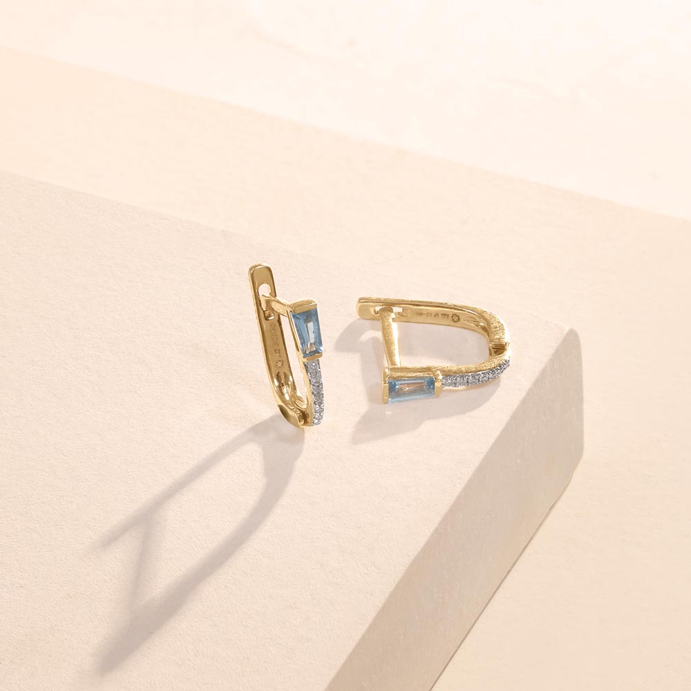Cool Poise Diamond Hoop Earrings,,hi-res image number null