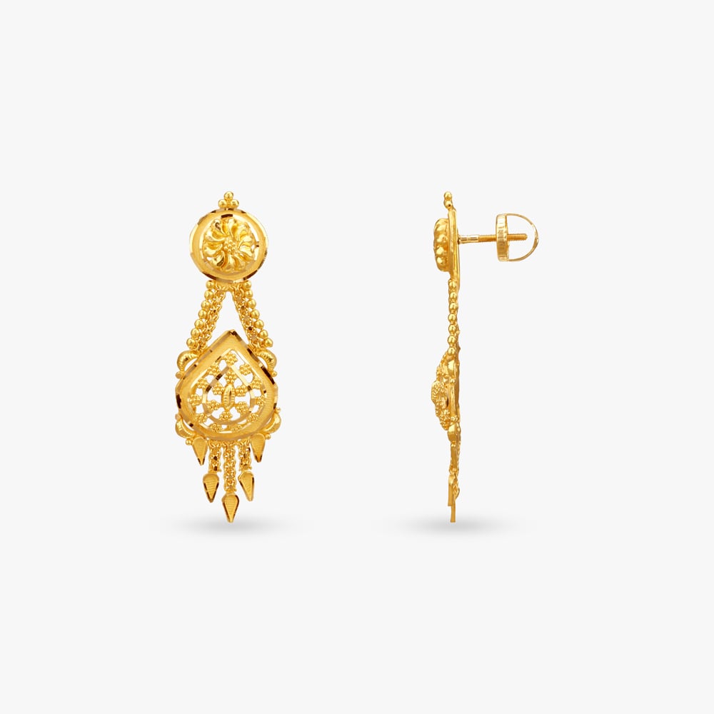 Teardrop Glory Gold Necklace Set,,hi-res image number null