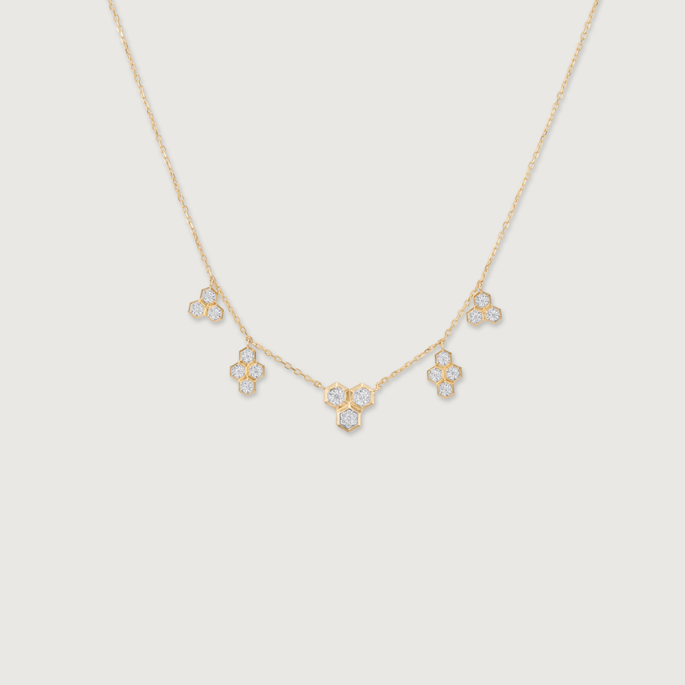 Honeycomb Harmony Diamond Necklace,,hi-res image number null