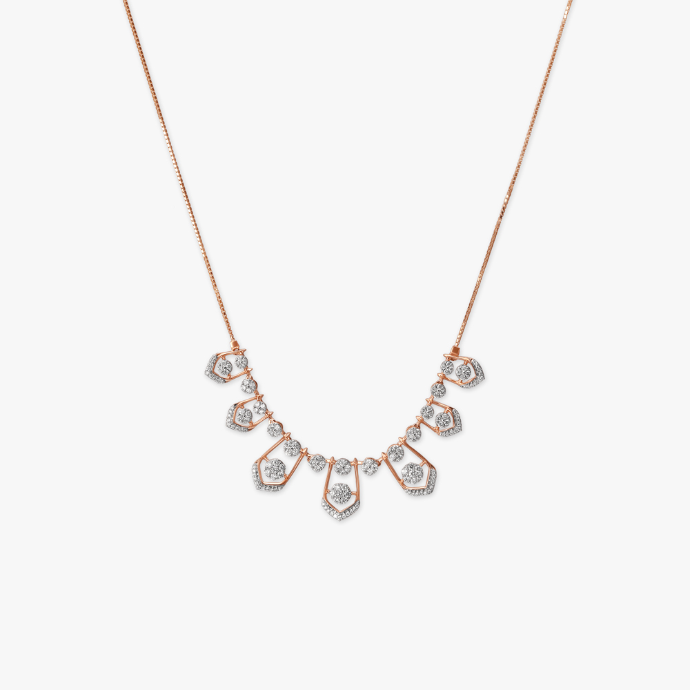 Sophisticated Sparkling Diamond Necklace Set,,hi-res image number null