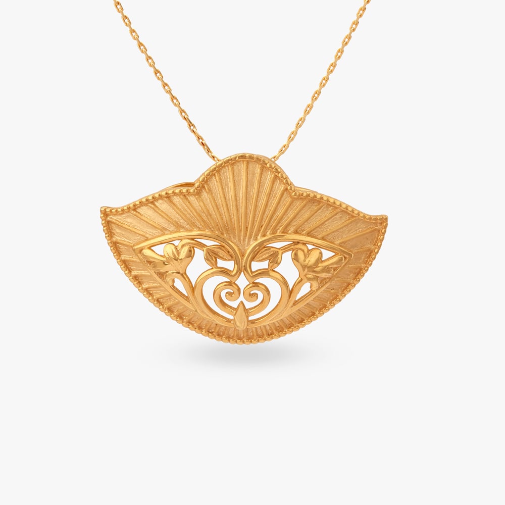 Radiant Petal Gold Pendant,,hi-res image number null