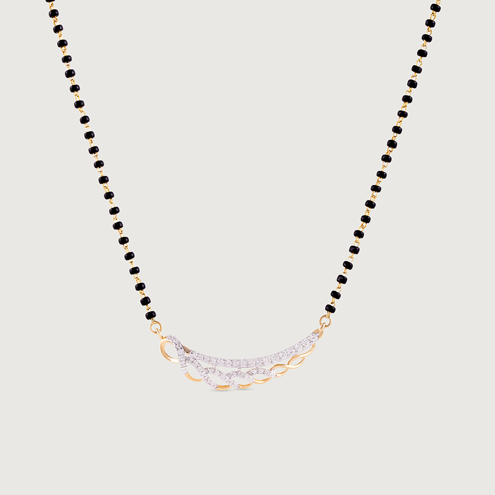 Sparkling Elegance Gold and Diamond Mangalsutra,,hi-res image number null
