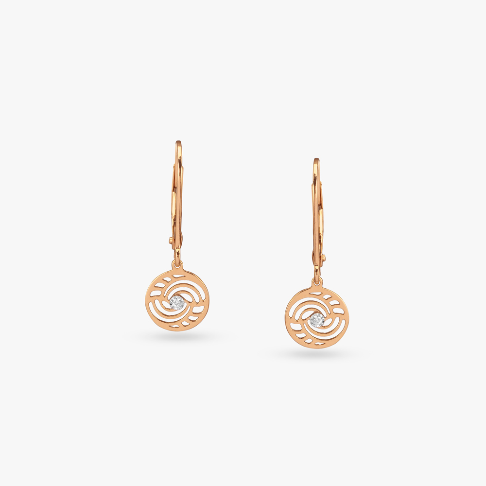 Wonder Swirl Diamond Hoop Earrings for Kids,,hi-res image number null