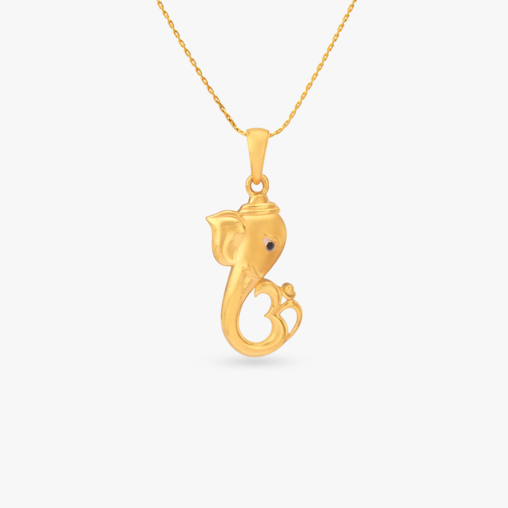 

Eternal Ganesh Gold Pendant