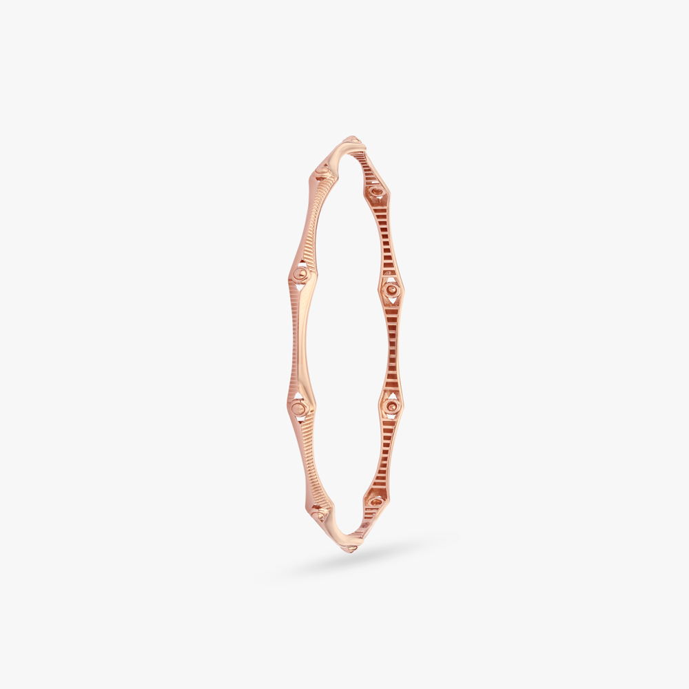 Sculpted Rhythm Gold Bangle,,hi-res image number null